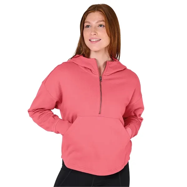 Our midweight Willow Scallop Hem Hoodie is a modern athleisure waist-length... from ASI 44620 Charles River Apparel