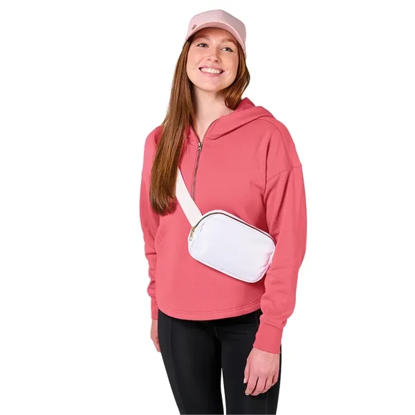 Our midweight Willow Scallop Hem Hoodie is a modern athleisure waist-length... from ASI 44620 Charles River Apparel