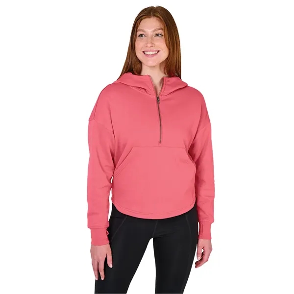 Our midweight Willow Scallop Hem Hoodie is a modern athleisure waist-length... from ASI 44620 Charles River Apparel
