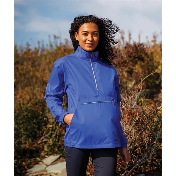 Part of a bestselling collection, the Riverbank Pack-N-Go® pullover is a... from ASI 44620 Charles River Apparel