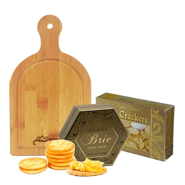 Custom Cutting Board with Cheese and Crackers... from ASI 89971 Stuff A Mug