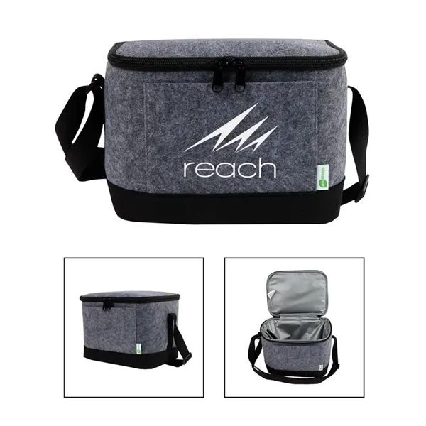Echo RPET Felt 9-Can Lunch Cooler... from ASI 67866 Logomark/Valumark