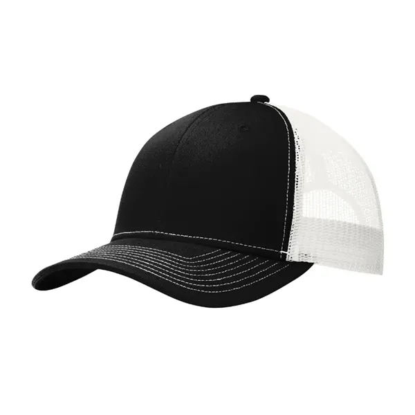 Stylish Port Authority® Snapback Trucker Cap with breathable mesh, snapback closure,... from ASI 72657 Active Life Promo / Active Life