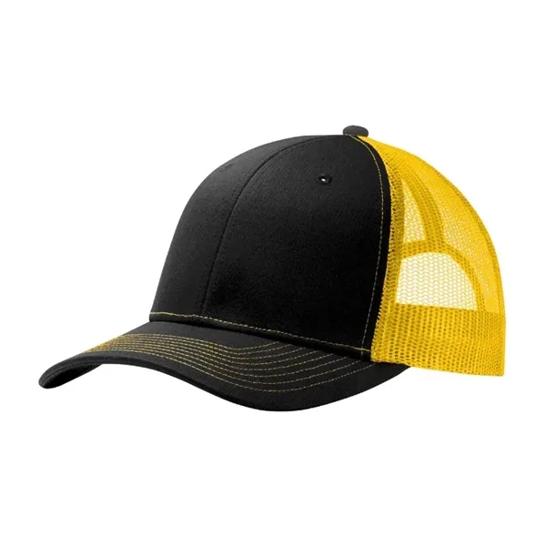 Stylish Port Authority® Snapback Trucker Cap with breathable mesh, snapback closure,... from ASI 72657 Active Life Promo / Active Life