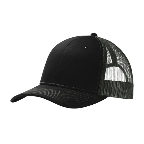 Stylish Port Authority® Snapback Trucker Cap with breathable mesh, snapback closure,... from ASI 72657 Active Life Promo / Active Life