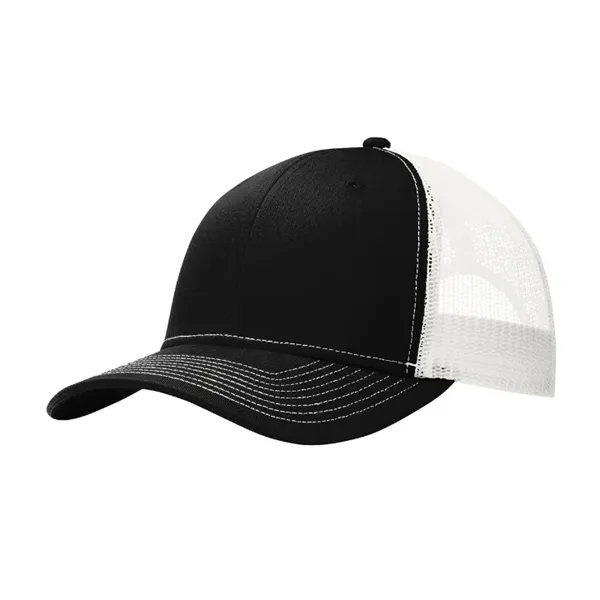 Stylish Port Authority® Snapback Trucker Cap with breathable mesh, snapback closure,... from ASI 72657 Active Life Promo / Active Life