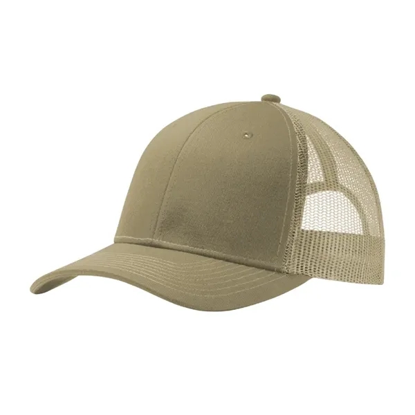 Stylish Port Authority® Snapback Trucker Cap with breathable mesh, snapback closure,... from ASI 72657 Active Life Promo / Active Life