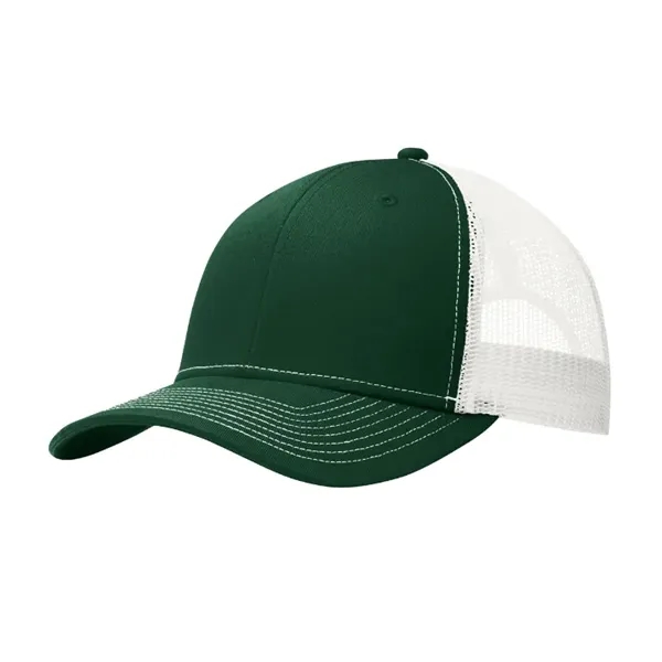 Stylish Port Authority® Snapback Trucker Cap with breathable mesh, snapback closure,... from ASI 72657 Active Life Promo / Active Life