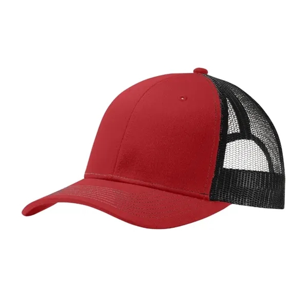 Stylish Port Authority® Snapback Trucker Cap with breathable mesh, snapback closure,... from ASI 72657 Active Life Promo / Active Life