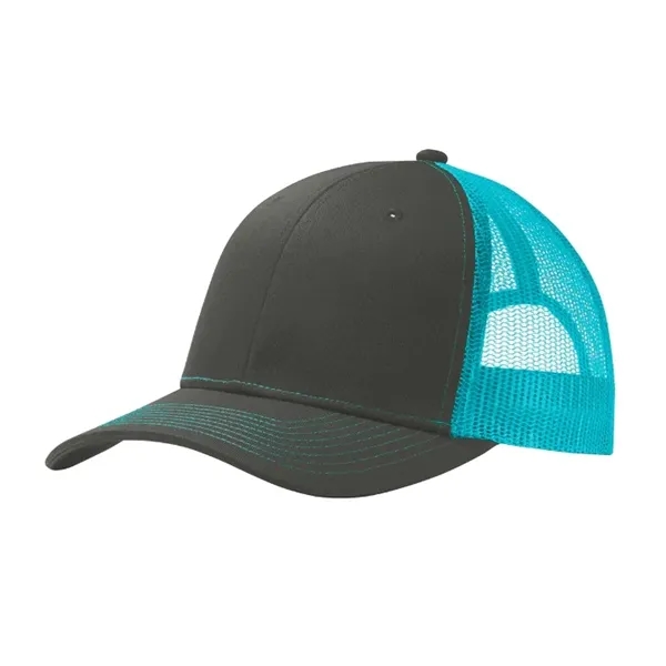 Stylish Port Authority® Snapback Trucker Cap with breathable mesh, snapback closure,... from ASI 72657 Active Life Promo / Active Life