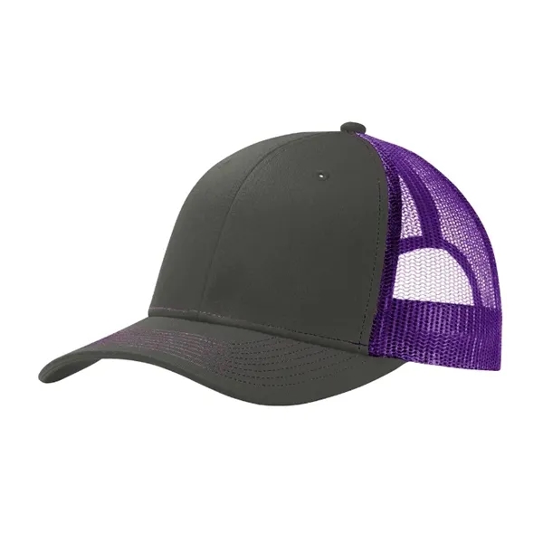 Stylish Port Authority® Snapback Trucker Cap with breathable mesh, snapback closure,... from ASI 72657 Active Life Promo / Active Life