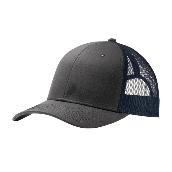 Stylish Port Authority® Snapback Trucker Cap with breathable mesh, snapback closure,... from ASI 72657 Active Life Promo / Active Life