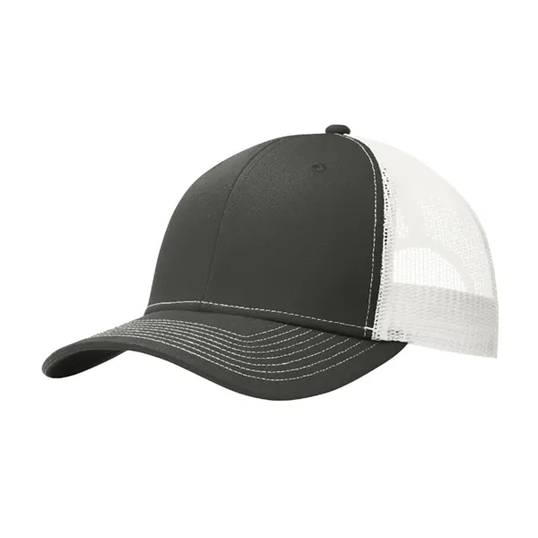 Stylish Port Authority® Snapback Trucker Cap with breathable mesh, snapback closure,... from ASI 72657 Active Life Promo / Active Life