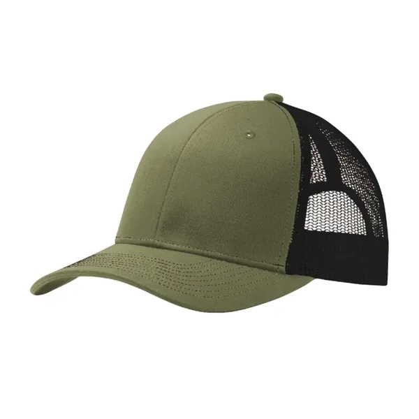 Stylish Port Authority® Snapback Trucker Cap with breathable mesh, snapback closure,... from ASI 72657 Active Life Promo / Active Life
