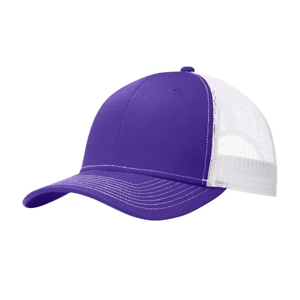 Stylish Port Authority® Snapback Trucker Cap with breathable mesh, snapback closure,... from ASI 72657 Active Life Promo / Active Life