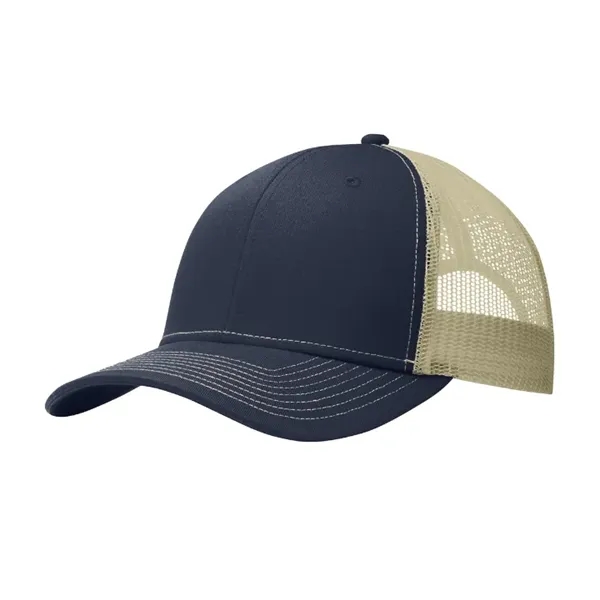 Stylish Port Authority® Snapback Trucker Cap with breathable mesh, snapback closure,... from ASI 72657 Active Life Promo / Active Life