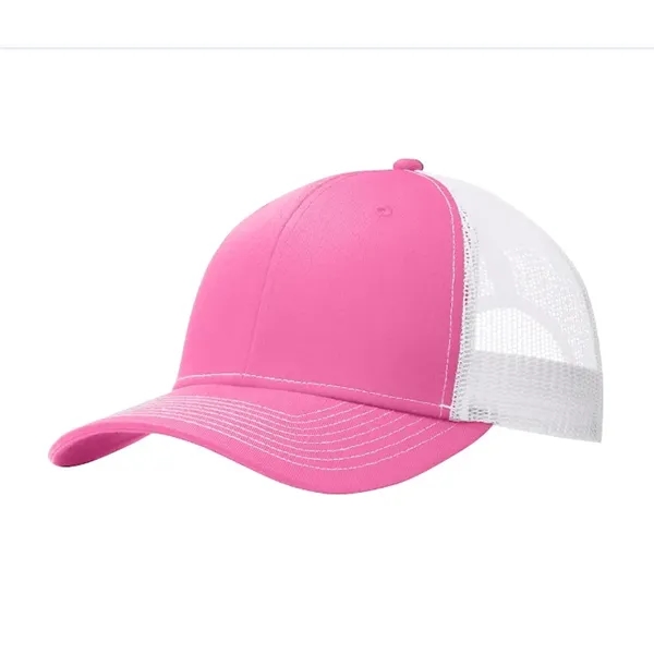 Stylish Port Authority® Snapback Trucker Cap with breathable mesh, snapback closure,... from ASI 72657 Active Life Promo / Active Life
