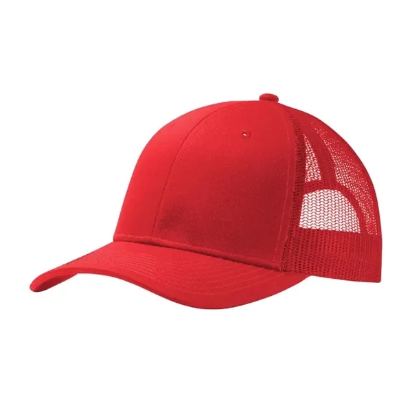 Stylish Port Authority® Snapback Trucker Cap with breathable mesh, snapback closure,... from ASI 72657 Active Life Promo / Active Life