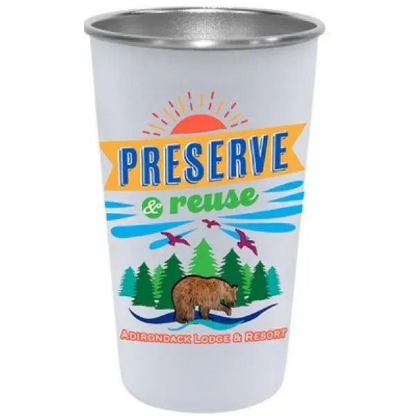 16 Oz. Single Wall Pint Tumbler with Rolled Rim... from ASI 52475 Xpres LLC