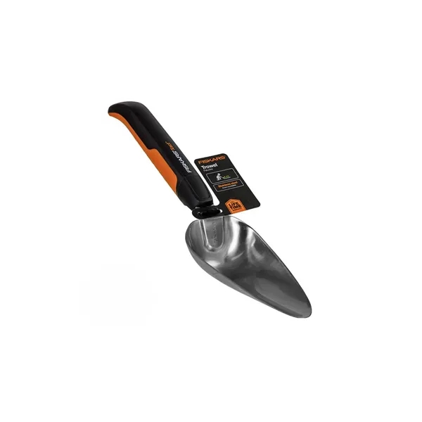 Fiskars® Xact™ Trowel features a polished, stainless steel head with sharpened... from ASI 41561 Brand Box USA, LLC