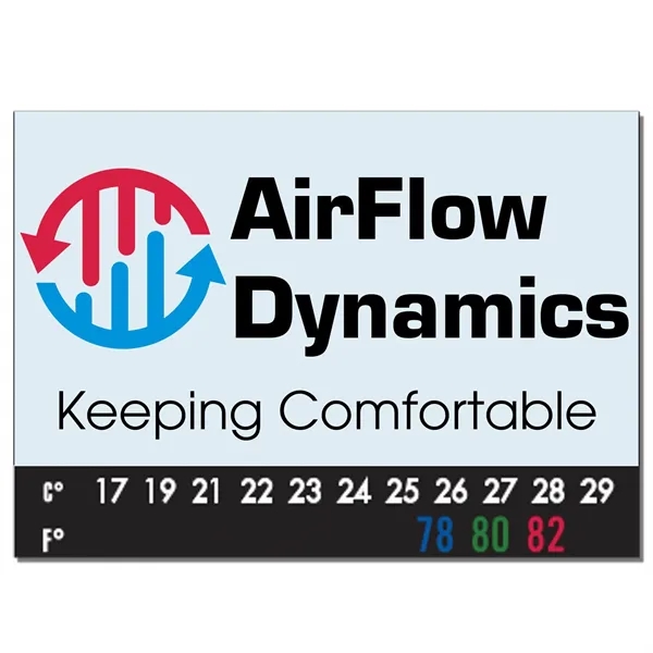 2.5"H x 3.5"W business card-style magnet with clear protective laminate and... from ASI 54040 Fey Promo / Magna-Tel by Fey