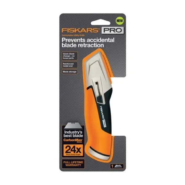 Fiskars redesigned the Fiskars® Pro Retractable Utility Knife to boast great... from ASI 41561 Brand Box USA, LLC