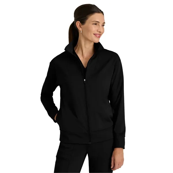 Barco - Grey's Anatomy Knit Stretch - Four Pocket Zip Fro...... from ASI 86018 Scrub Authority / Uniform Stores