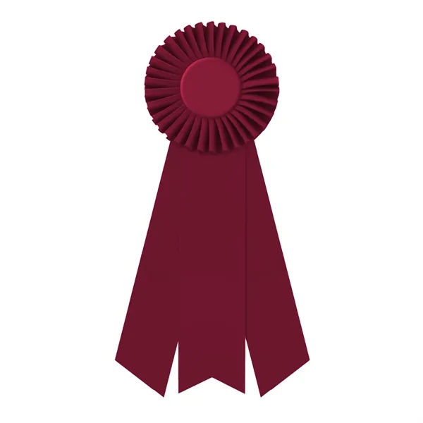 Rosette 4" with 3 streamers 2" middle dovetail and 1 5/8"... from ASI 93520 Ventura Inc