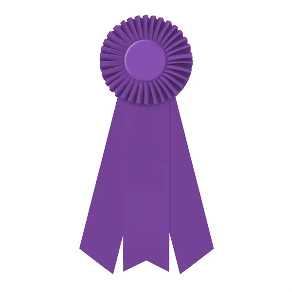 Rosette 4" with 3 streamers 2" middle dovetail and 1 5/8"... from ASI 93520 Ventura Inc