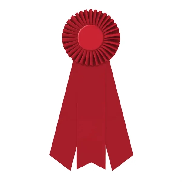 Rosette 4" with 3 streamers 2" middle dovetail and 1 5/8"... from ASI 93520 Ventura Inc