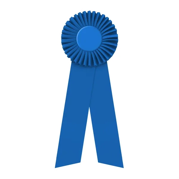 Rosette with two streamers 1 5/8" angled, 11" total length.... from ASI 93520 Ventura Inc