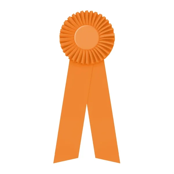 Rosette with two streamers 1 5/8" angled, 11" total length.... from ASI 93520 Ventura Inc