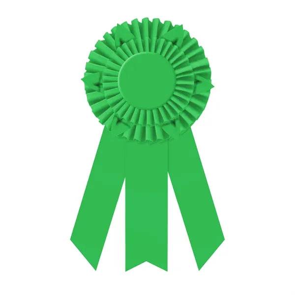 Rosette with 3 streamers, 2" middle dovetail and 1 5/8" sides... from ASI 93520 Ventura Inc