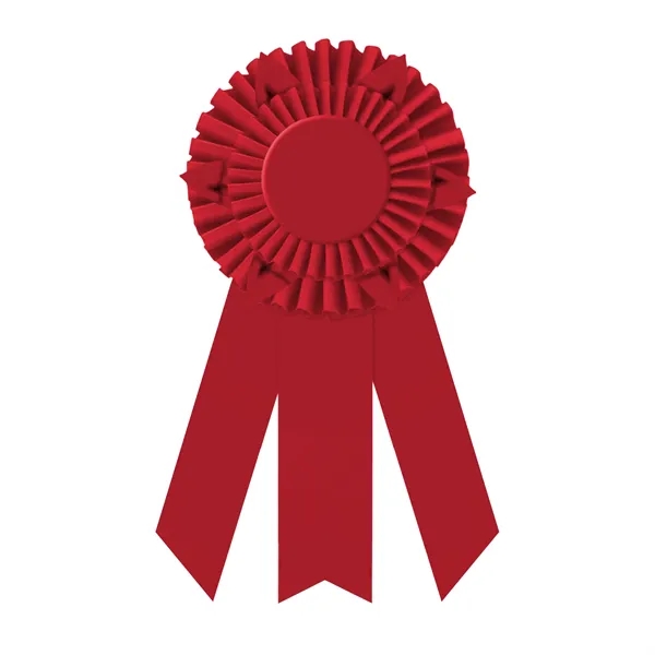 Rosette with 3 streamers, 2" middle dovetail and 1 5/8" sides... from ASI 93520 Ventura Inc