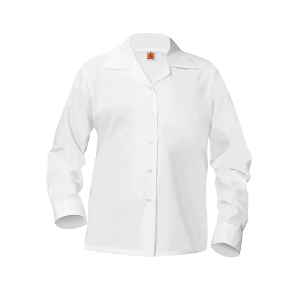 A+ Uniforms Woven Shirts - Pointed Collar Long Sleeve Bro...... from ASI 86018 Scrub Authority / Uniform Stores