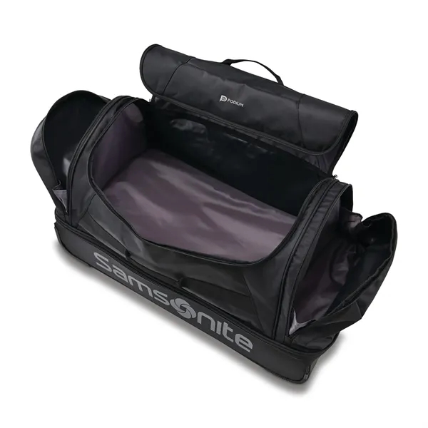 Durable drop bottom wheeled duffel for easy travel... from ASI 56070 Gemline / Gemline®