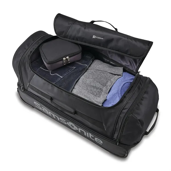 Durable drop bottom wheeled duffel for easy travel... from ASI 56070 Gemline / Gemline®