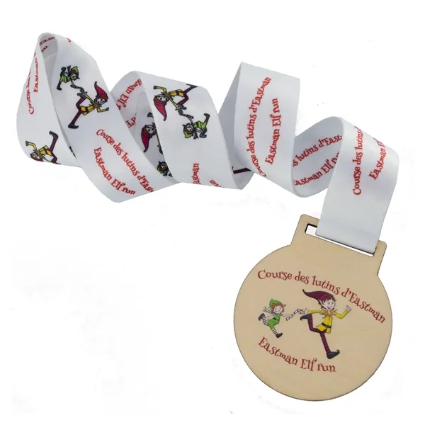 Bass plywood medals in assorted shapes and sizes with full color... from ASI 52263 EMT