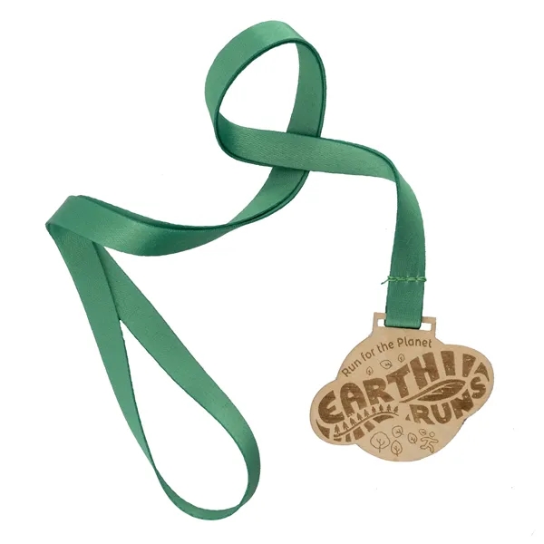 Custom shape bass plywood medals with engraved imprint.... from ASI 52263 EMT