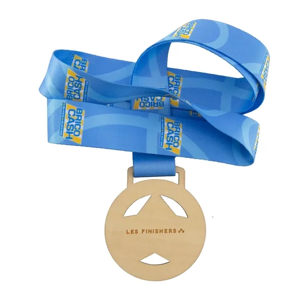 Custom shape bass plywood medals with engraved imprint.... from ASI 52263 EMT