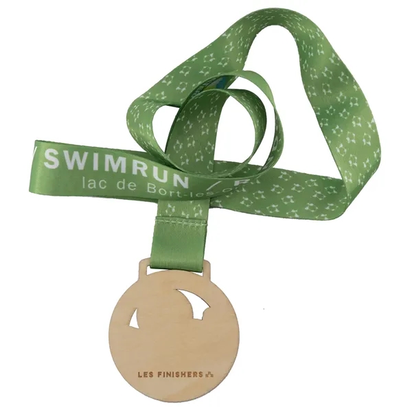 Custom shape bass plywood medals with engraved imprint.... from ASI 52263 EMT