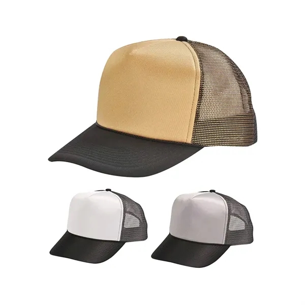 Mesh Trucker Cap with Snap Closure in Metallic Colors... from ASI 31517 Admart Products