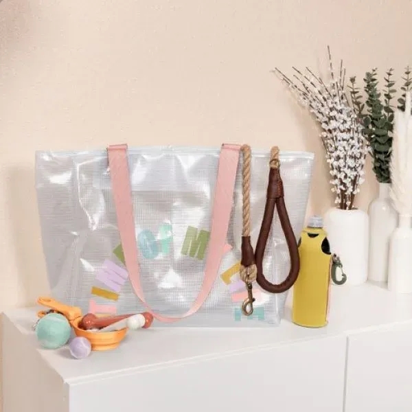 High-Quality Grid Vinyl Tote Bag... from ASI 74710 Numo / NUMO