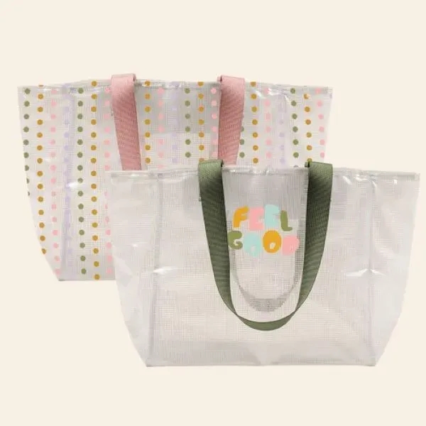High-Quality Grid Vinyl Tote Bag... from ASI 74710 Numo / NUMO