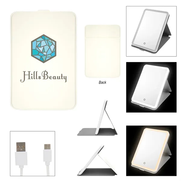 7.75" x 5" mirror with extra-bright LED light.... from ASI 61125 Hit Promotional Products / Hit®