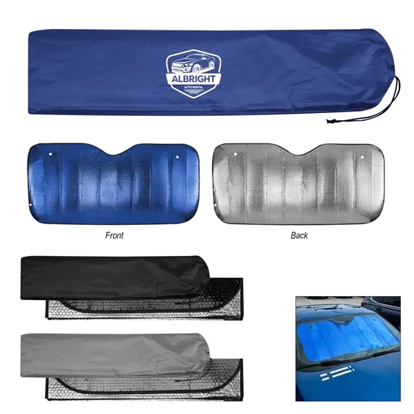 23.5" x 51" accordion-style car sun shade.... from ASI 61125 Hit Promotional Products / Hit®