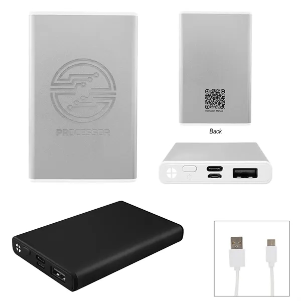 5,000mAh power bank mad of aluminum and recycled ABS.... from ASI 61125 Hit Promotional Products / Hit®