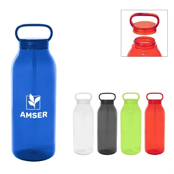 32 oz. rPET bottle with screw-on, spill-resistant lid.... from ASI 61125 Hit Promotional Products / Hit®