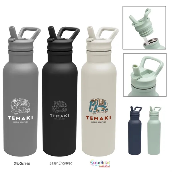 17 oz. recycled stainless steel bottle with double wall insulation, lid... from ASI 61125 Hit Promotional Products / Hit®