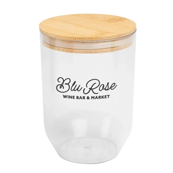 12 oz. rPET wine tumbler with bamboo lid.... from ASI 61125 Hit Promotional Products / Hit®